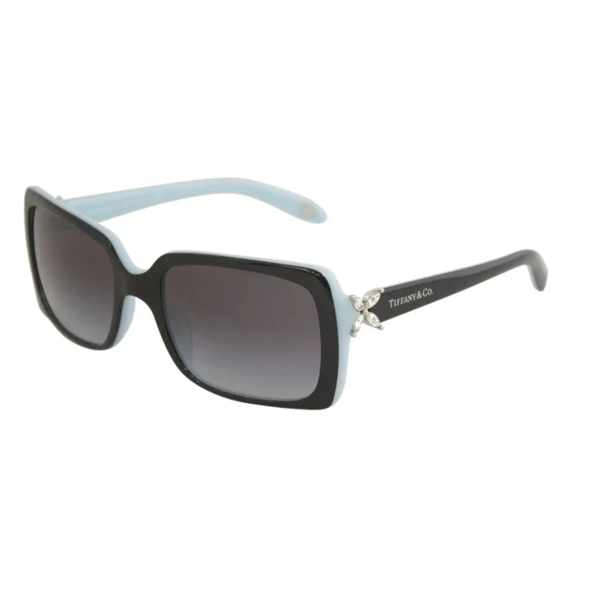 Tiffany Co. Sunglasses TF 4047-B 8055/3C 55-19 Black Blue Frames Grey Lenses