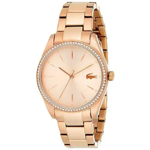 Lacoste F1825 Womens Rose Gold Parisienne Quartz Watch 36 mm