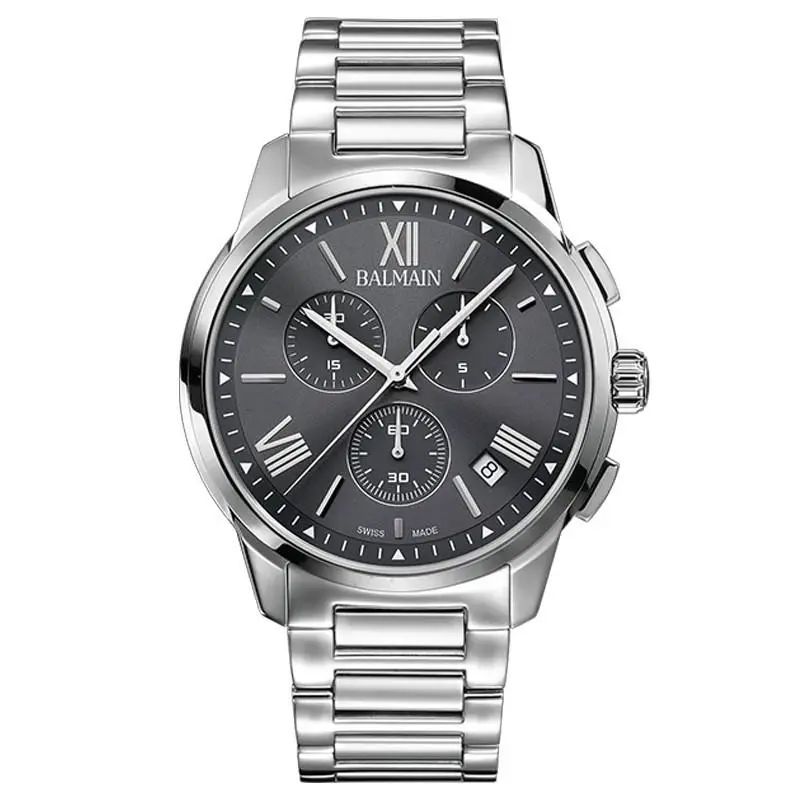 Balmain Madrigal 42mm Anthracite Dial Steel Men`s Watch B74813371