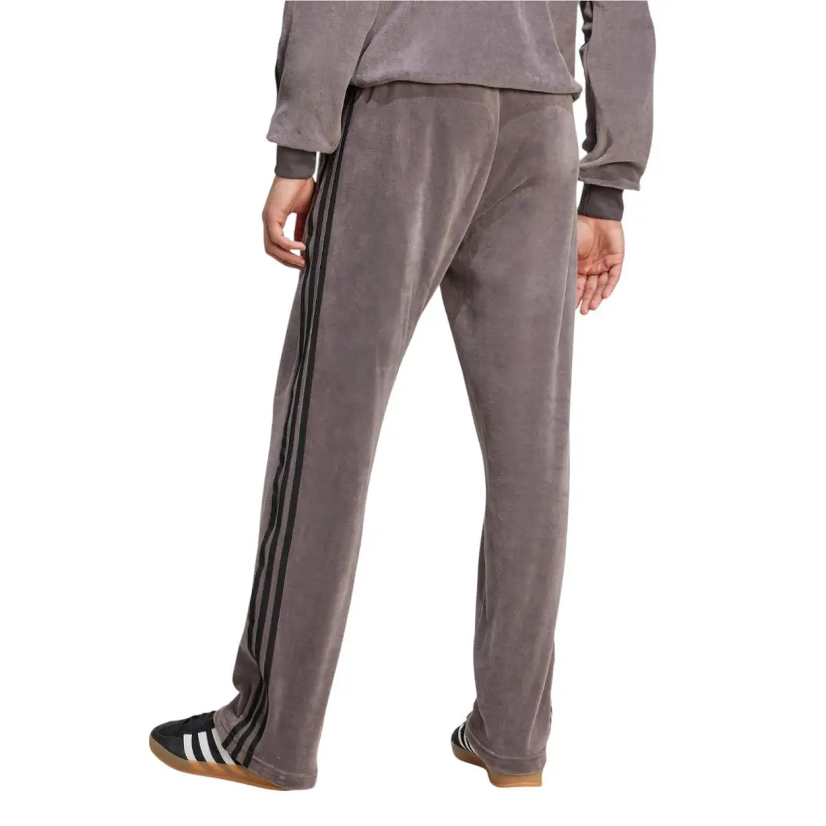Adidas clothing - Adidas SST Adicolor Velour Track Pants - Grey Strata 1
