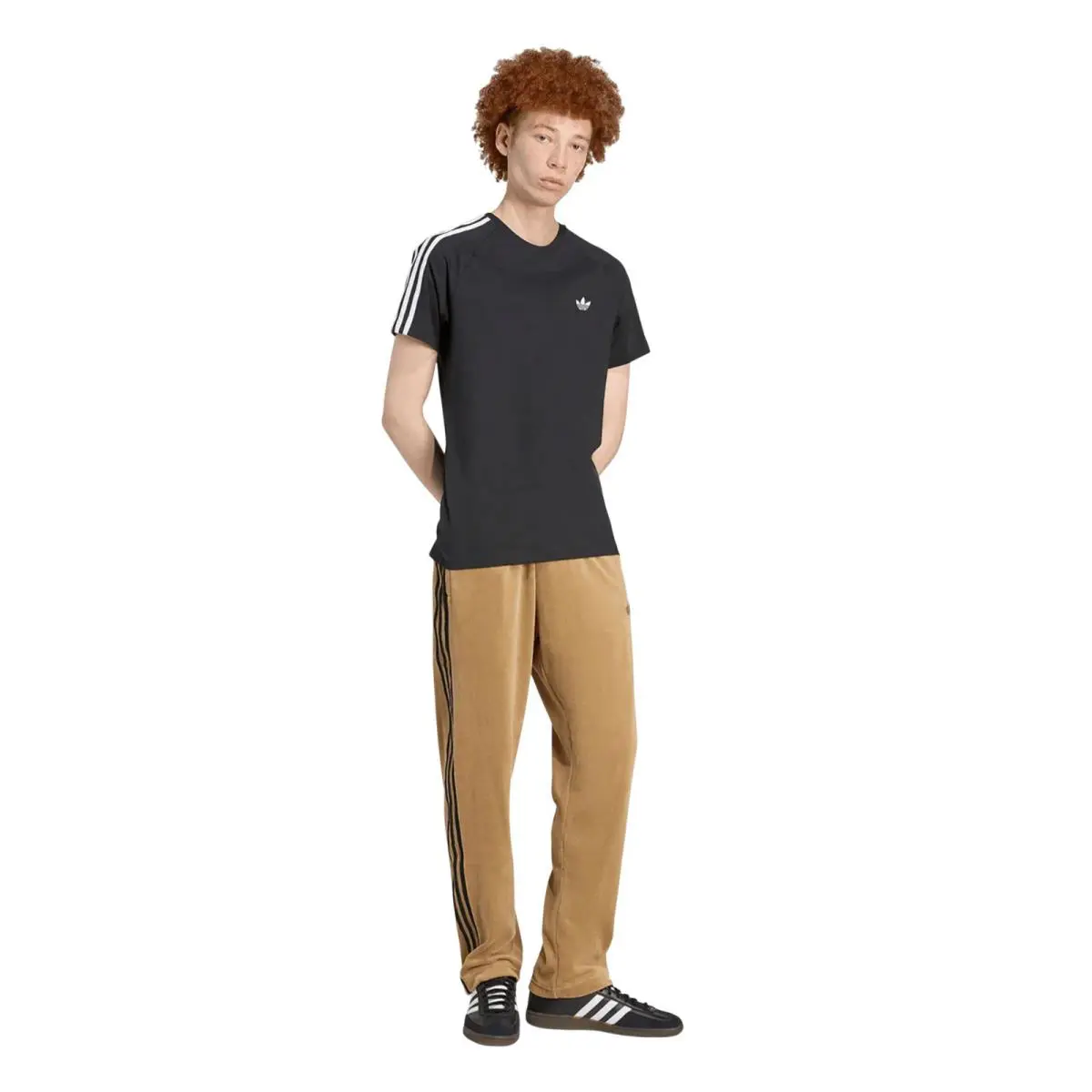 Adidas clothing - Adidas SST Adicolor Velour Track Pants - Grey Strata 15