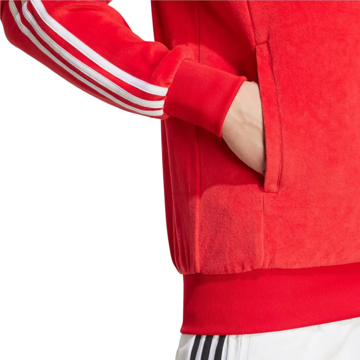 Adidas clothing - Adidas SST Adicolor Velour Track Suit - Better Scarlet 15