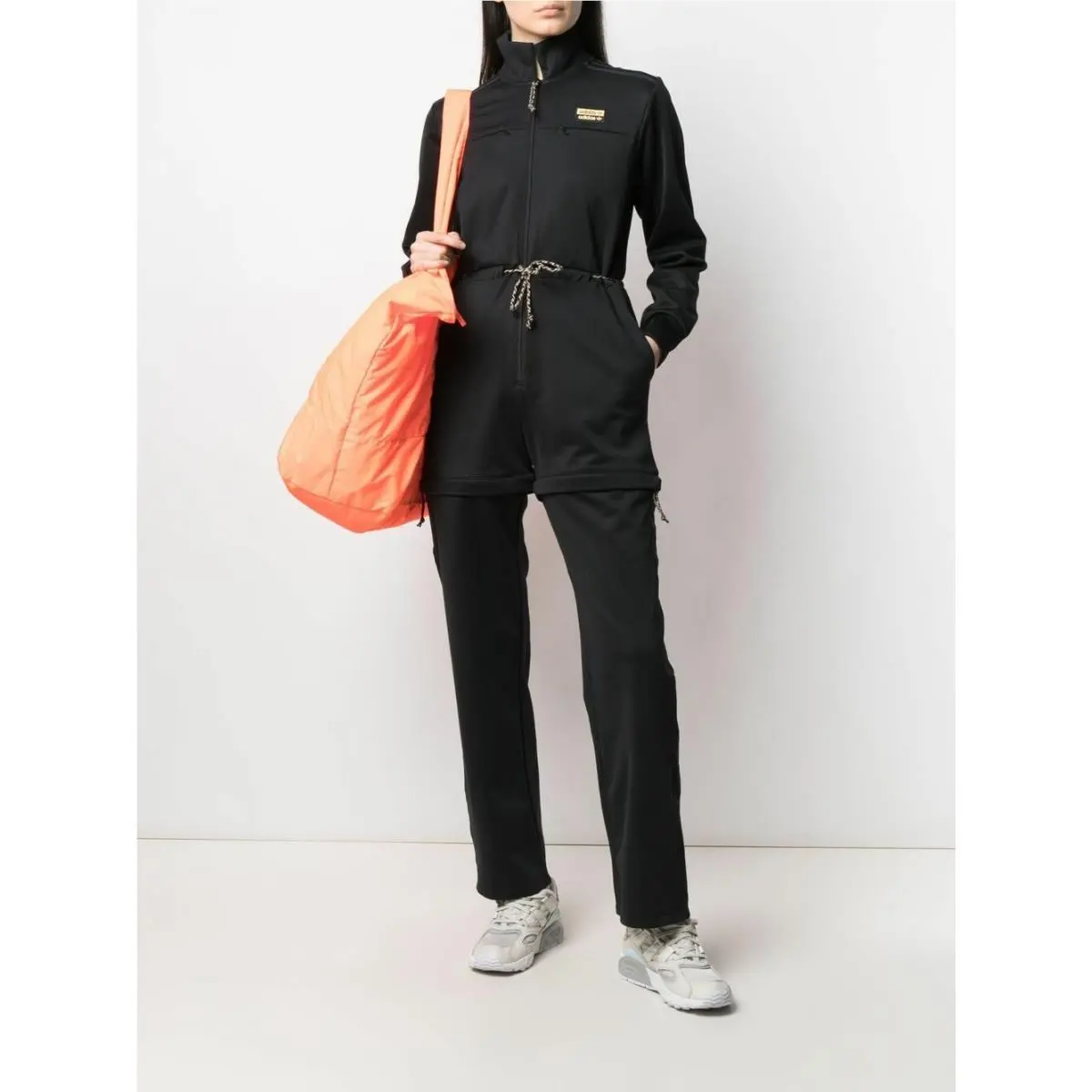 Adidas Originals R.y.v. Black Gold Convertible Romper Jumpsuit GN4228