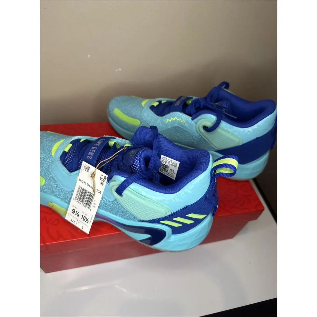 Adidas shoes - adidas D.O.N. Issue #3 - Issue - H68039 - Blue, Manufacturer: Pulse Aqua/Bold Blue/Bright Cyan 4