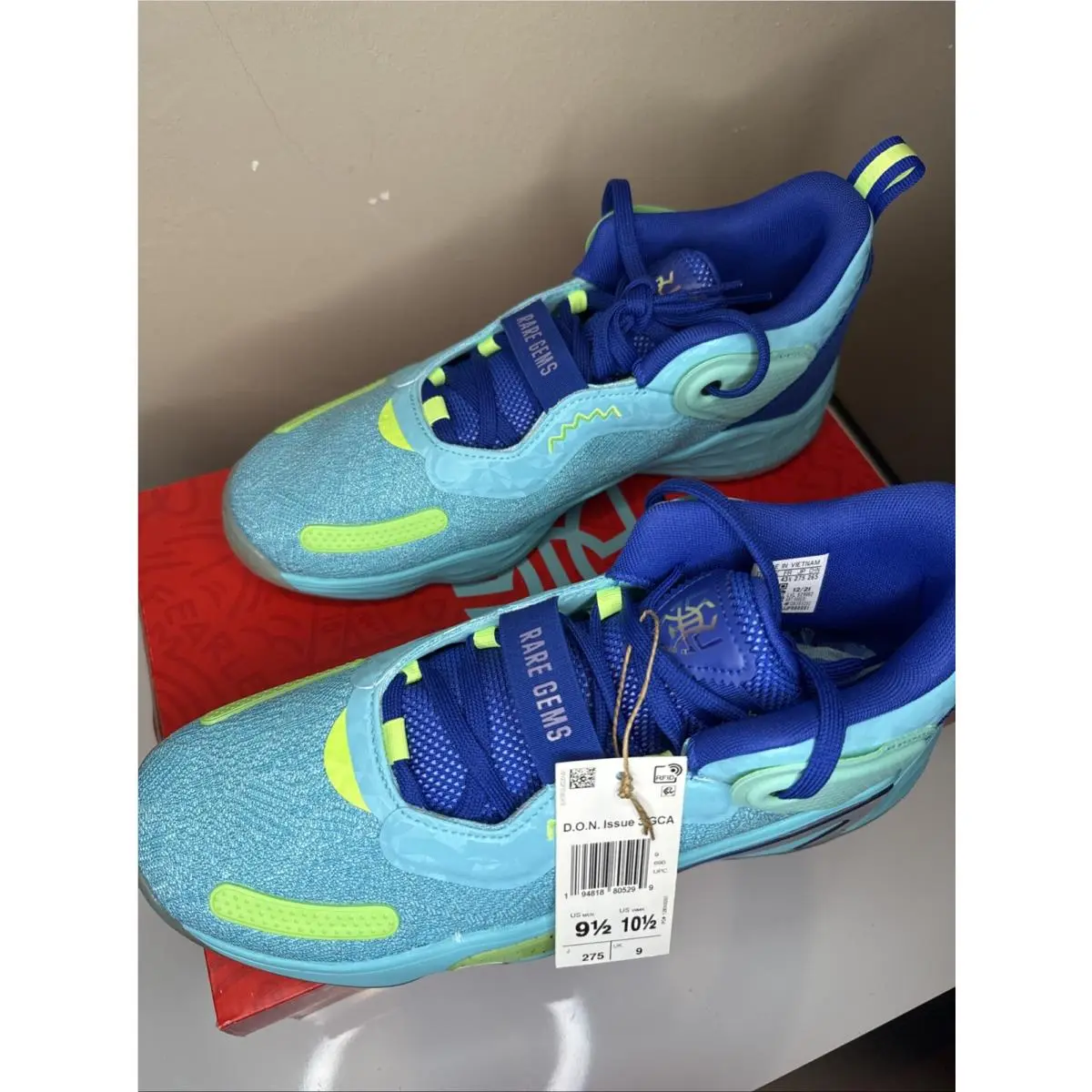 Adidas shoes - adidas D.O.N. Issue #3 - Issue - H68039 - Blue, Manufacturer: Pulse Aqua/Bold Blue/Bright Cyan 5