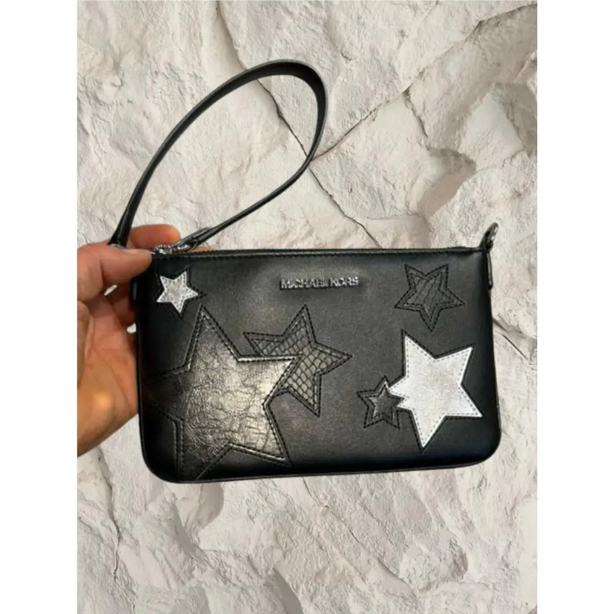 Lady Small Medium Black Fashion Pouch Clutch Wristlet Bag Wallet MK by Michael Kors