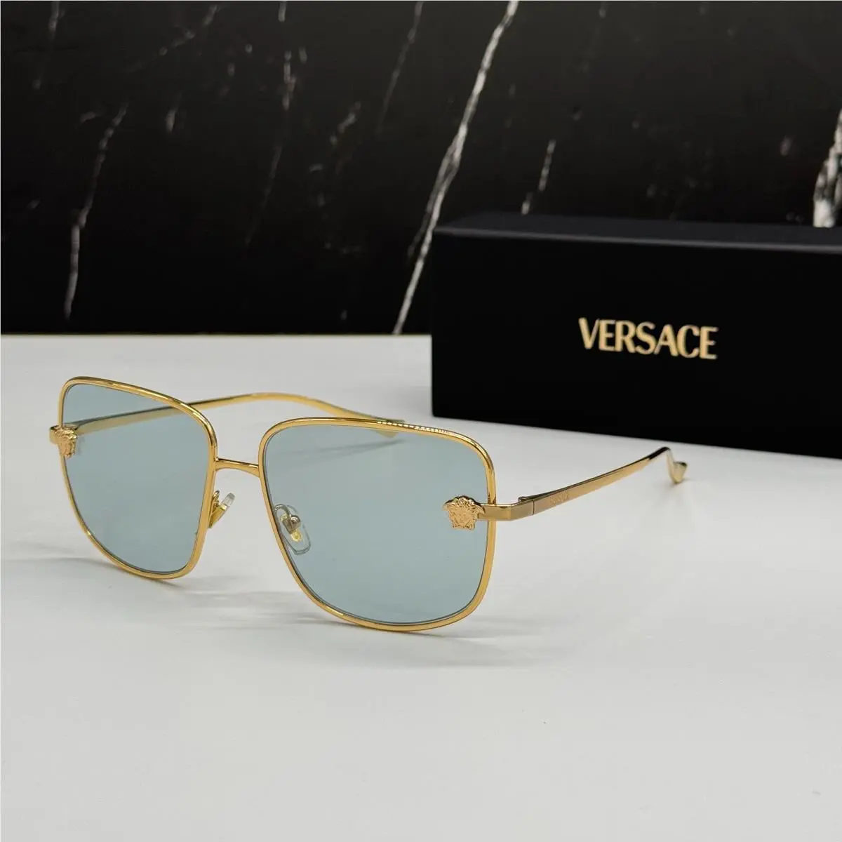 Versace VE2282 1002/9C Women Sunglasses Gold/blue VE2282 10029C Eyewear
