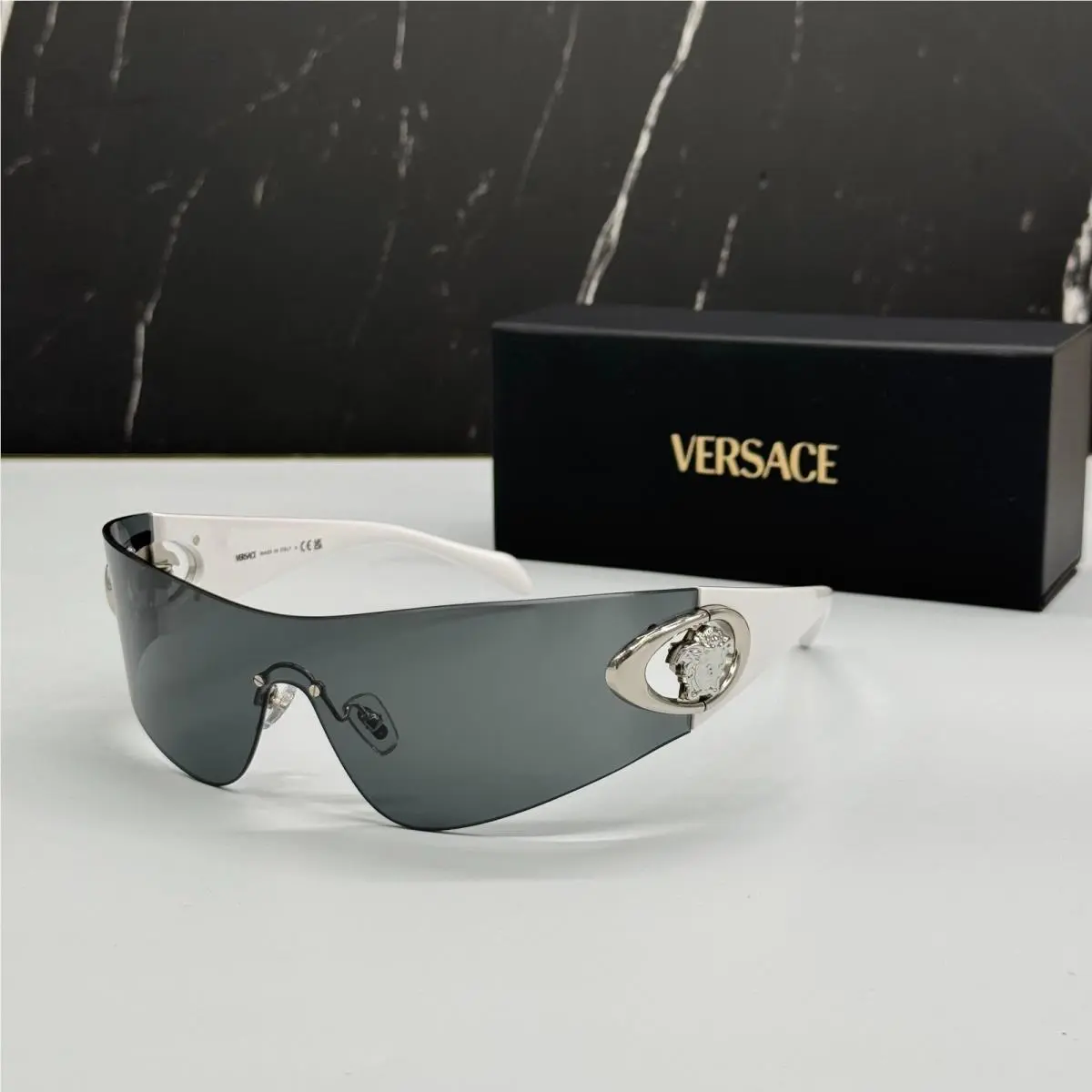 Versace VE2280 1000/87 Women Sunglasses White VE2280 100087 Eyewear