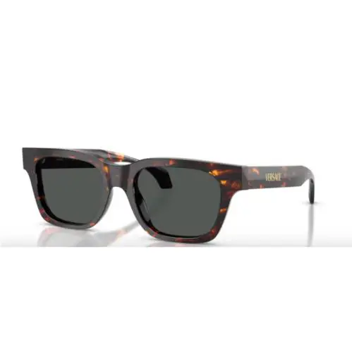 Versace VE4486F 550987 Havana / Dark Grey Square Men`s Sunglasses