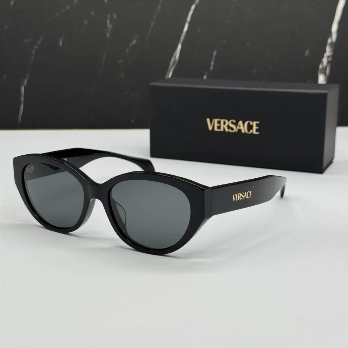 Versace VE4495D GB1/87 Sunglasses Women Black VE4495D GB187 Eyewear