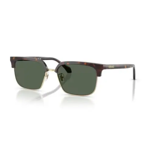 Versace VE4494D 108/71 Dark Havana / Dark Green Square Men`s Sunglasses