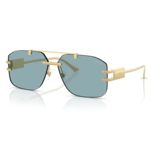Versace 0VE2275 100280 Gold/blue Soft Square Men`s Sunglasses