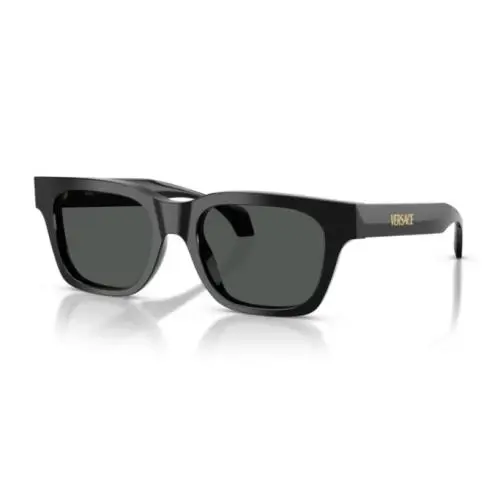 Versace VE4486F GB1/87 Black / Dark Grey Square Men`s Sunglasses