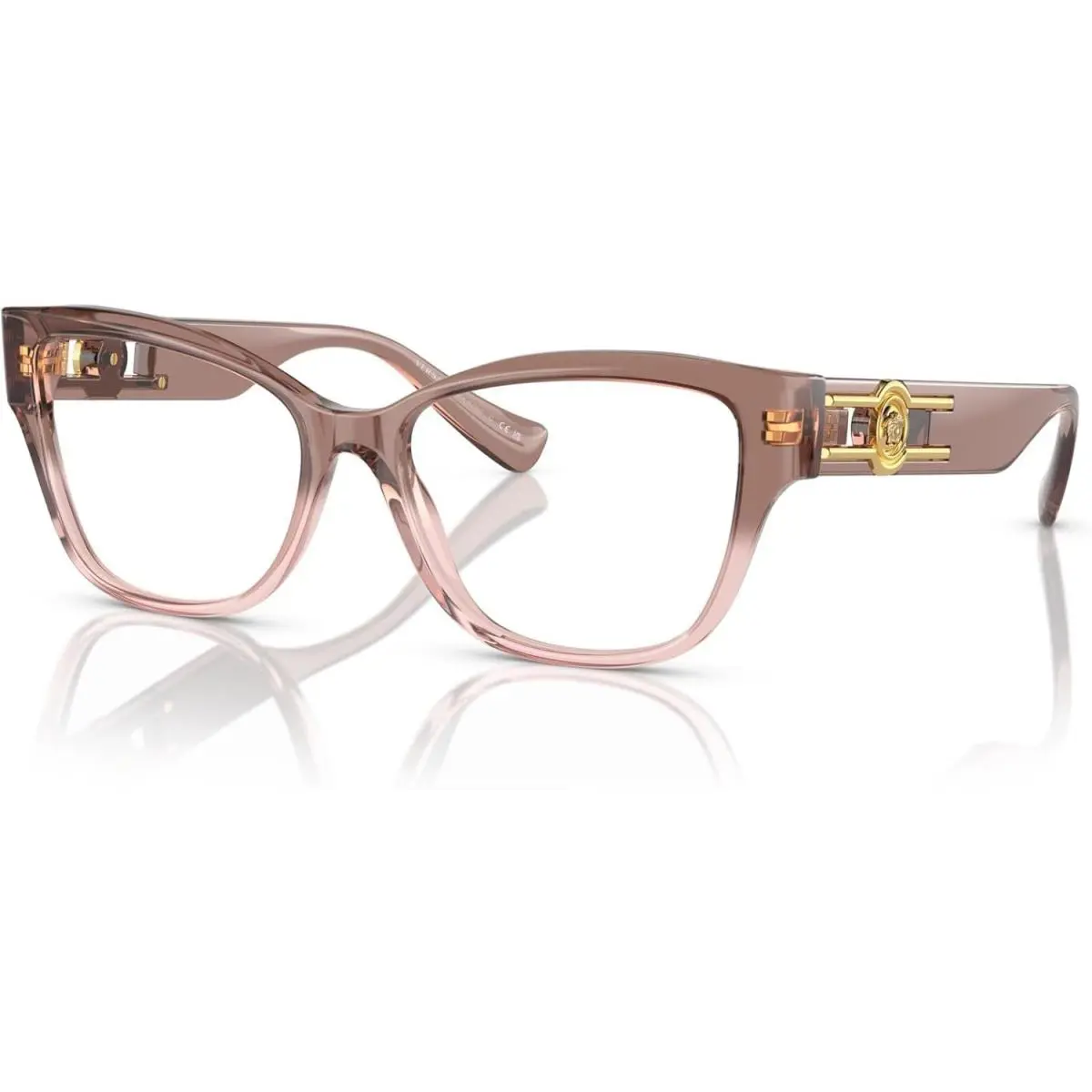 Versace Eyeglasses VE3347 5435 54mm Pink Transparent / Demo Lens