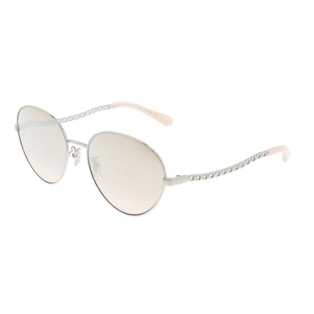 Coach 0HC7114 90018Z Silver Aviator Full Rim Sunglasses