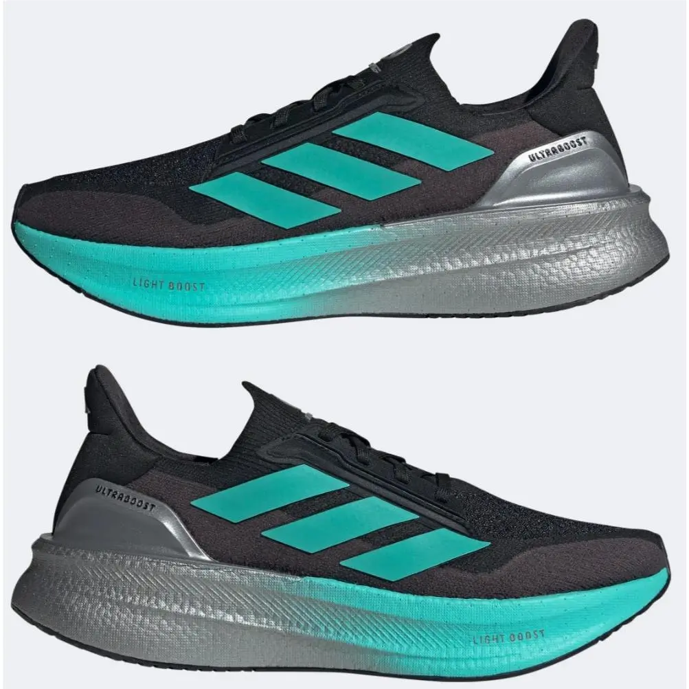 Adidas shoes - MERCEDES - AMG PETRONAS FORMULA ONE TEAM Ultraboost 5X M - JR9386 - Black / Semi Mint Rush / Iron Metallic 5