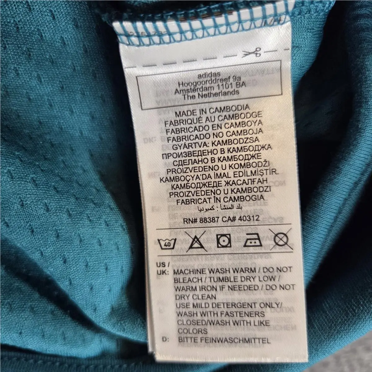 Adidas clothing - adidas Z.N.E. Full Zip Hooded Fleece Jacket - Teal 10