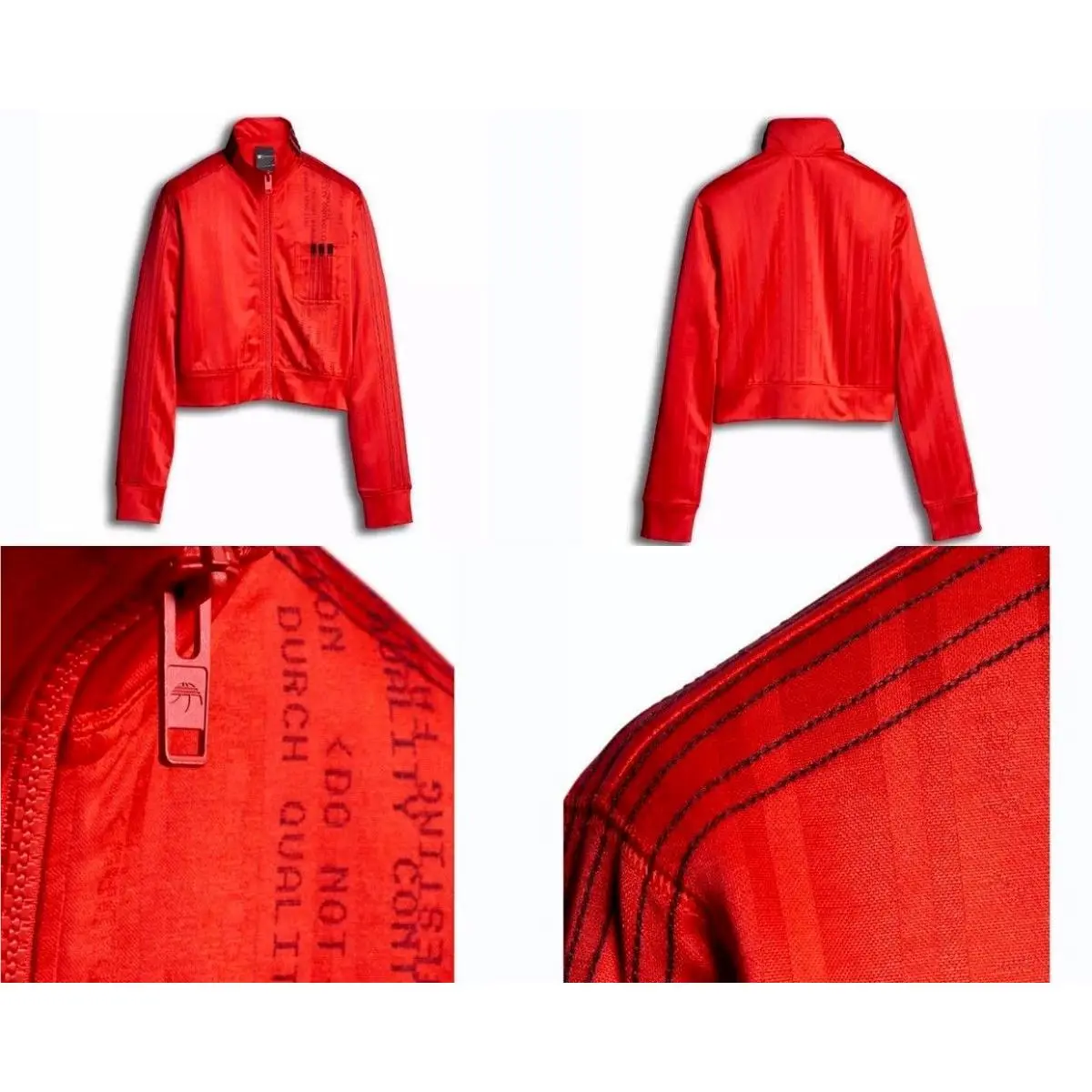 Adidas X Alexander Wang Crop Track Top Women`s Small Core Red / Black DM9684