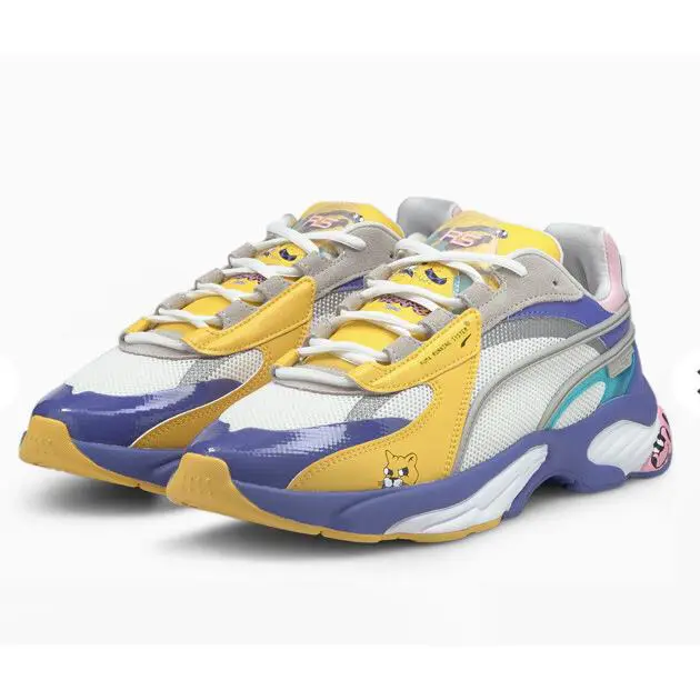 Puma shoes - Puma RS-Connect - White Purple Yellow 9