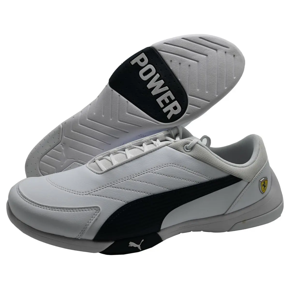 Puma Men`s Scuderia Ferrari Kart Cat Iii Motorsport Sneakers Shoes - White