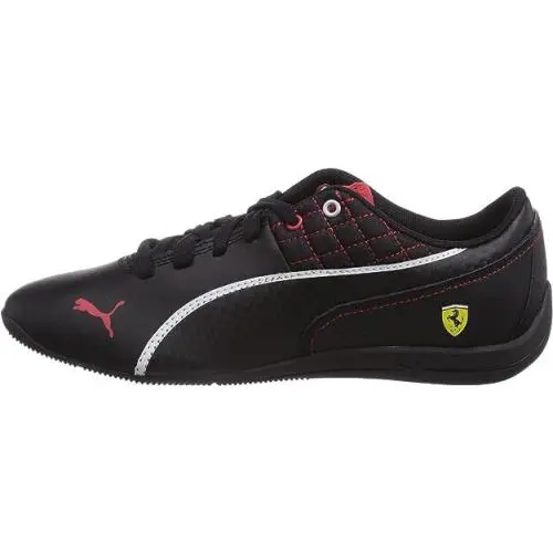 Puma Drift Cat 6 L SF Boys Leather Motorsport Ferrari Shoes Kids 305179-06 Black - Black/ Red