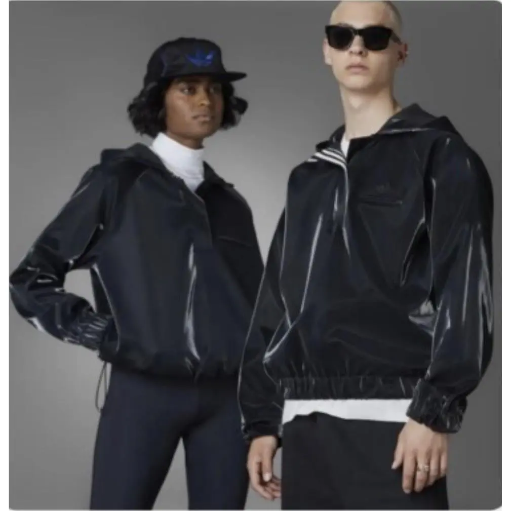 Adidas Originals Unisex Blue Version High Shine Hoodie HN0999 Black Men Size S