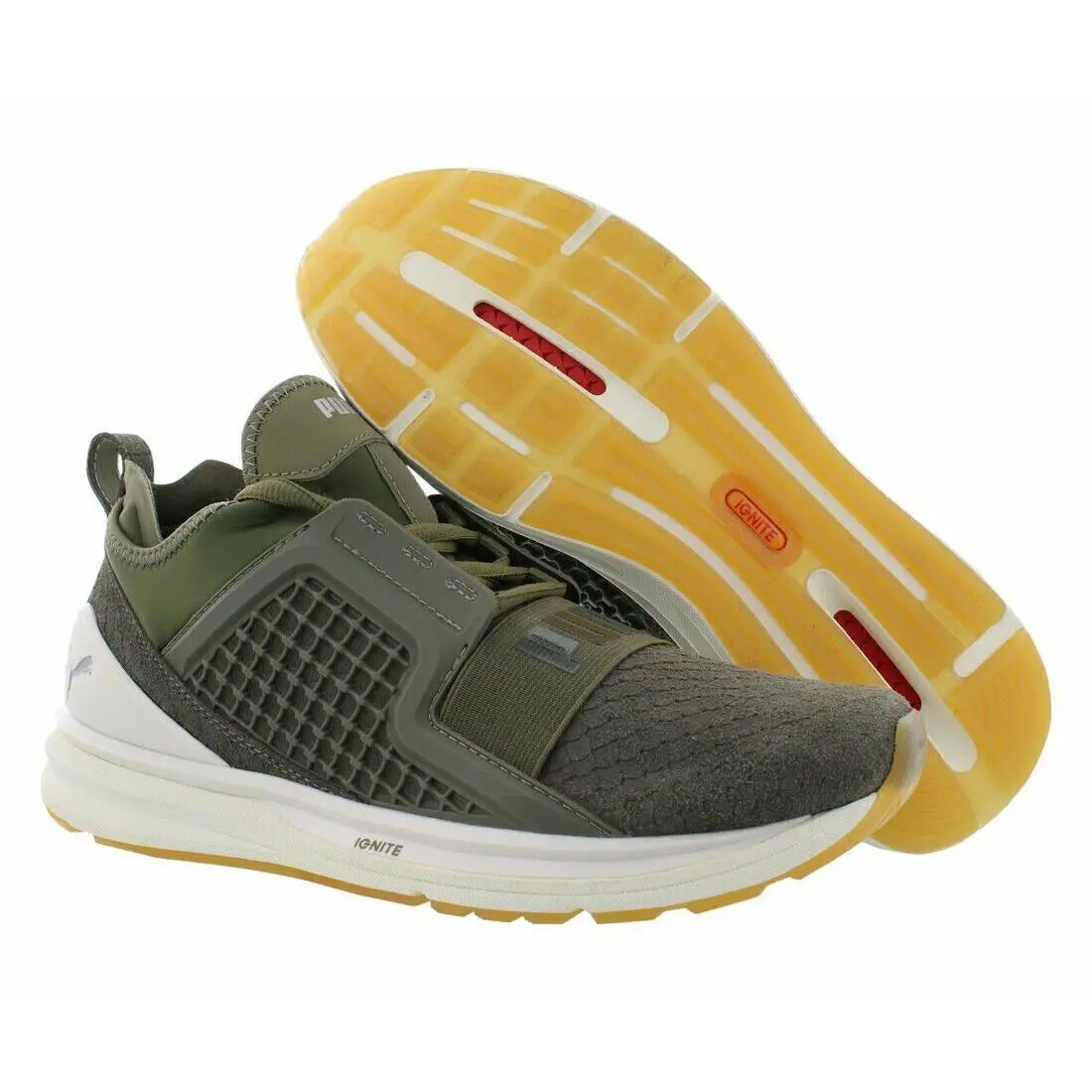 Puma shoes - IGNITE LIMITLESS REPTILE - IGNITE LIMITLESS REPTILE - GREEN / BURNT OLIVE (UPC: 190275313063) 3