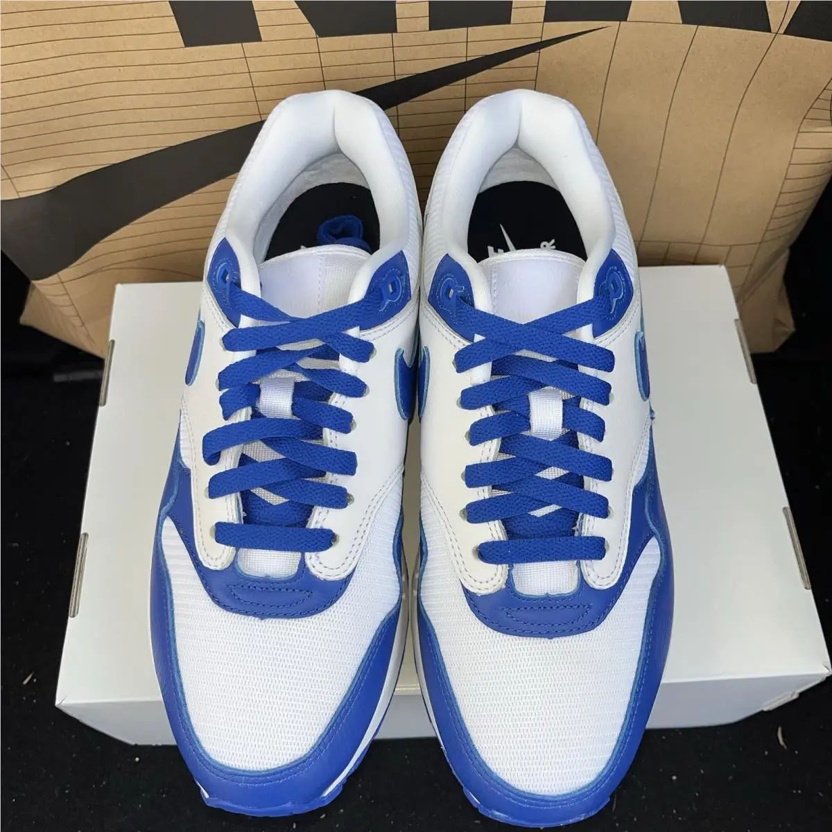 Nike shoes - Nike Air Max 1 - Air Max - HQ3714 900 - Silver / Blue-Red (UPC: 198480409359) 1