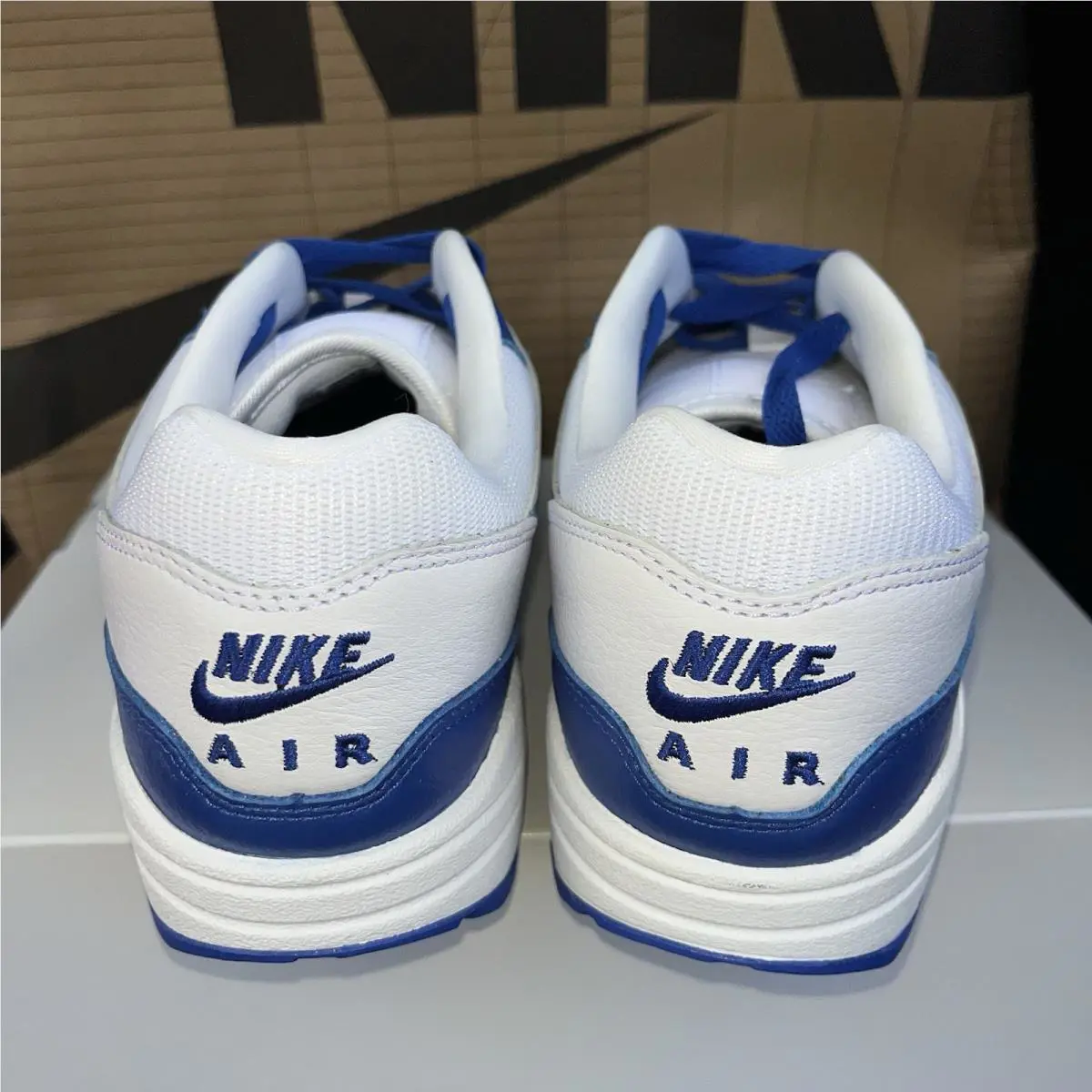 Nike shoes - Nike Air Max 1 - Air Max - HQ3714 900 - Silver / Blue-Red (UPC: 198480409359) 2