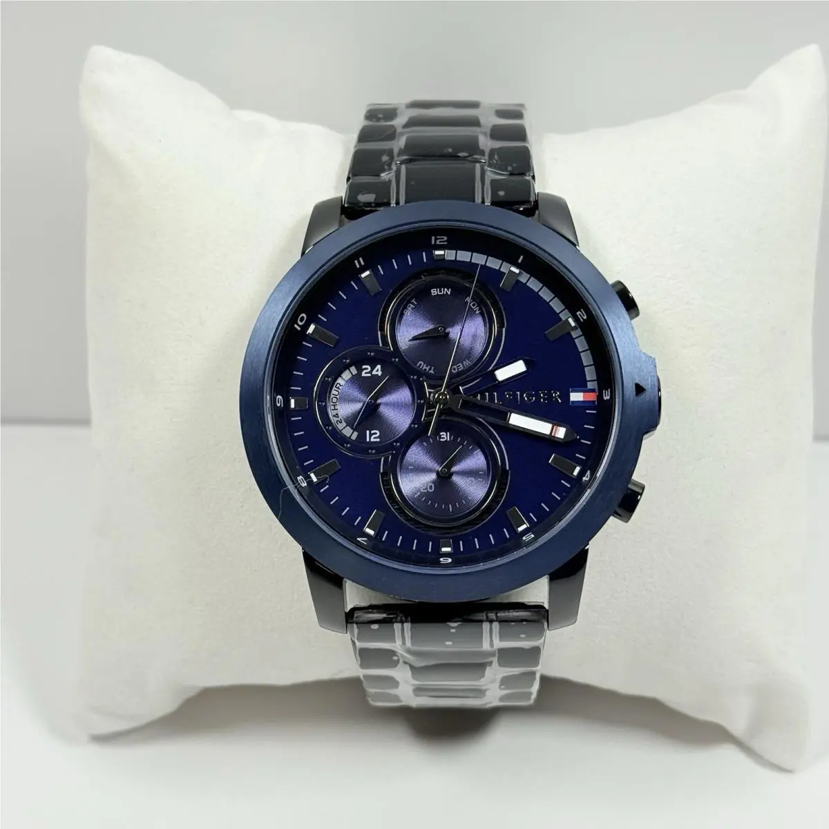 Tommy Hilfiger Jameson Multi Blue Dial Black Band Men’s Watch 1792049