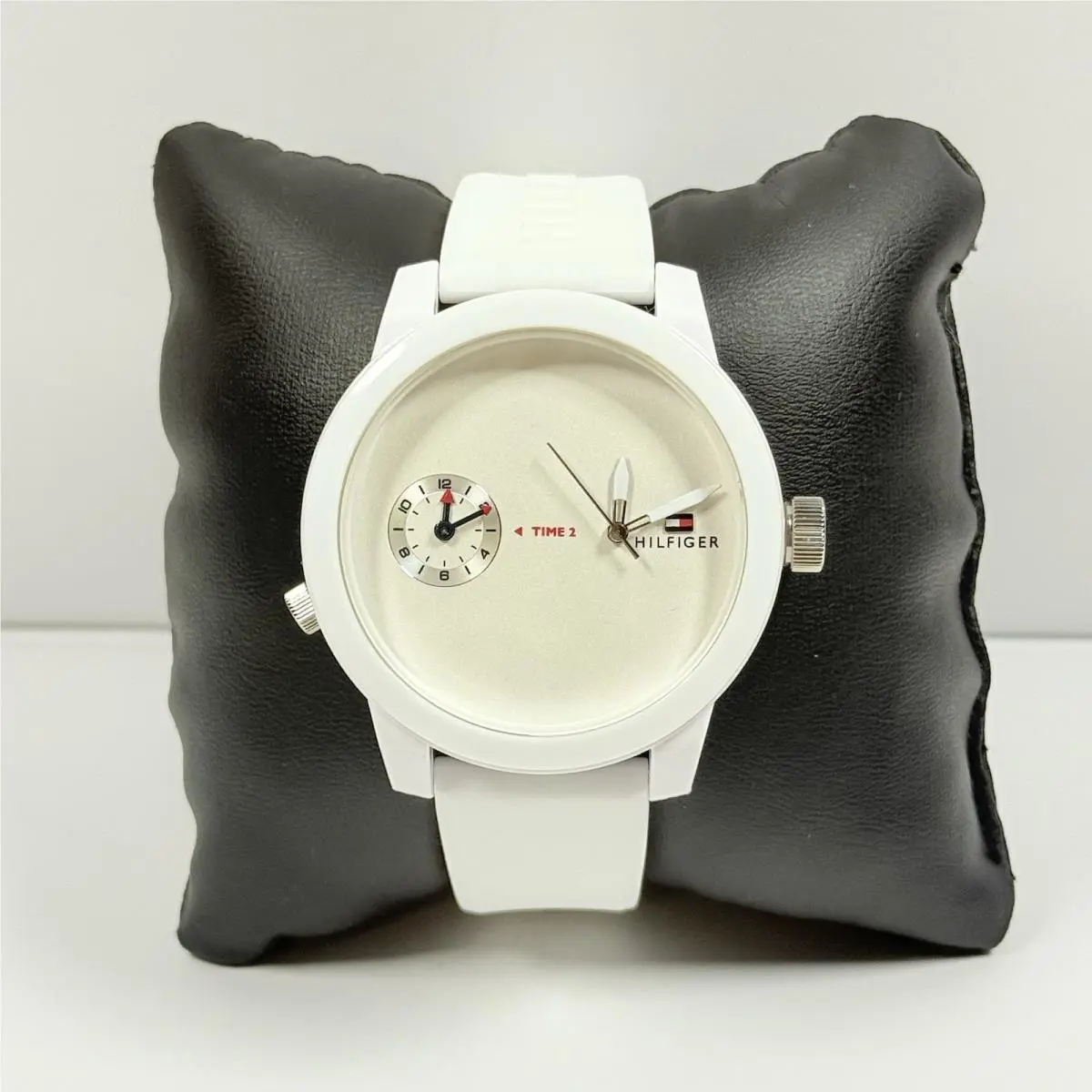 Tommy Hilfiger Denim White Dial Silicone Band Men’s Watch 1791324
