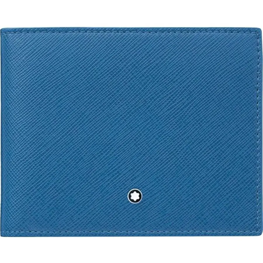 Montblanc Sartorial 6cc Turquoise Leather Wallet 114592