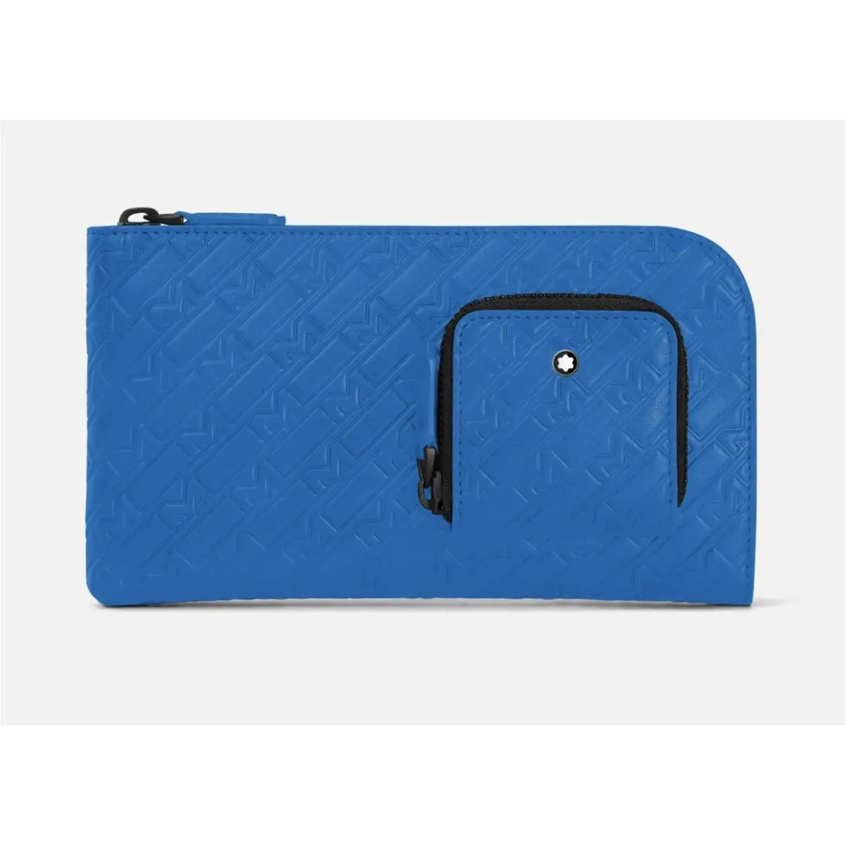 Montblanc M_gram 4810 Blue Leather Wallet 6CC with Pocket 130028