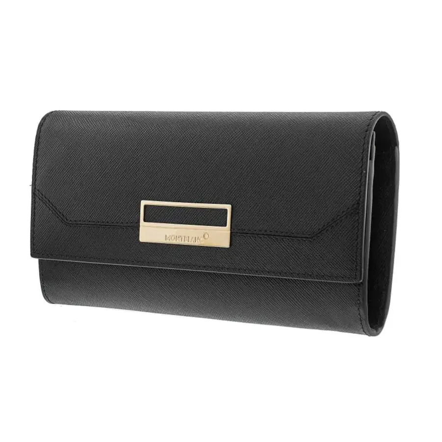 Montblanc Sartorial Large 10cc Black Leather Wallet 114597