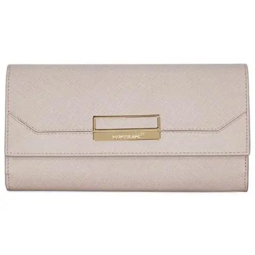 Montblanc Sartorial Large 10cc Taupe Leather Wallet 114598