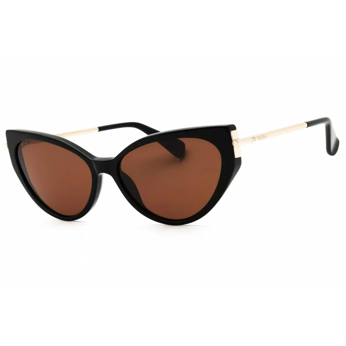 Max Mara MM0028-01E-57 Sunglasses Size 57mm 135mm 15 Black Shiny Sunglasses NE