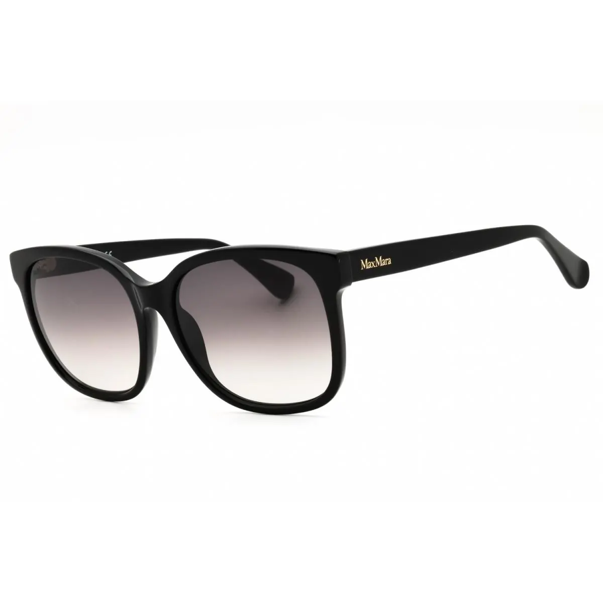 MM0025-01B-57 Sunglasses Size 57mm 140mm 17 Black Shiny Sunglasses NE by Max Mara