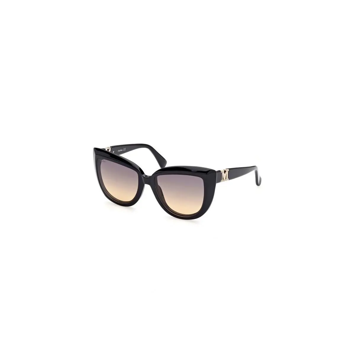 Max Mara MM0029-01B-56 Sunglasses Size 56mm 135mm 15 Black Shiny Sunglasses