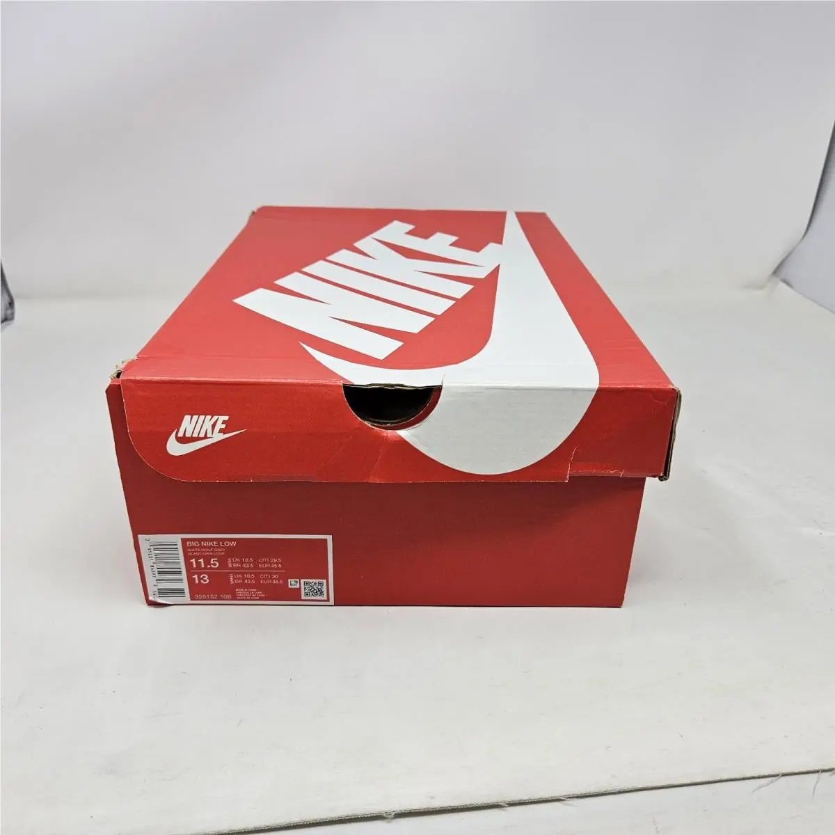 Nike shoes - Nike Big Low - Big Low - 355152-106 - White - Wolf Grey, Manufacturer: White/Wolf Grey 5