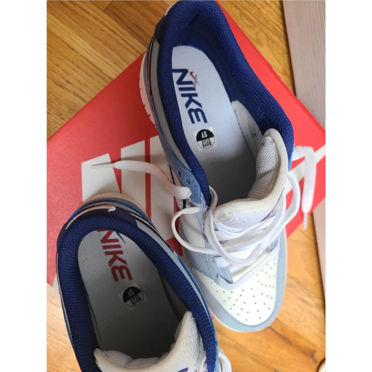 Nike shoes  - Sail/White-Sail-Lt Armory Blue 5