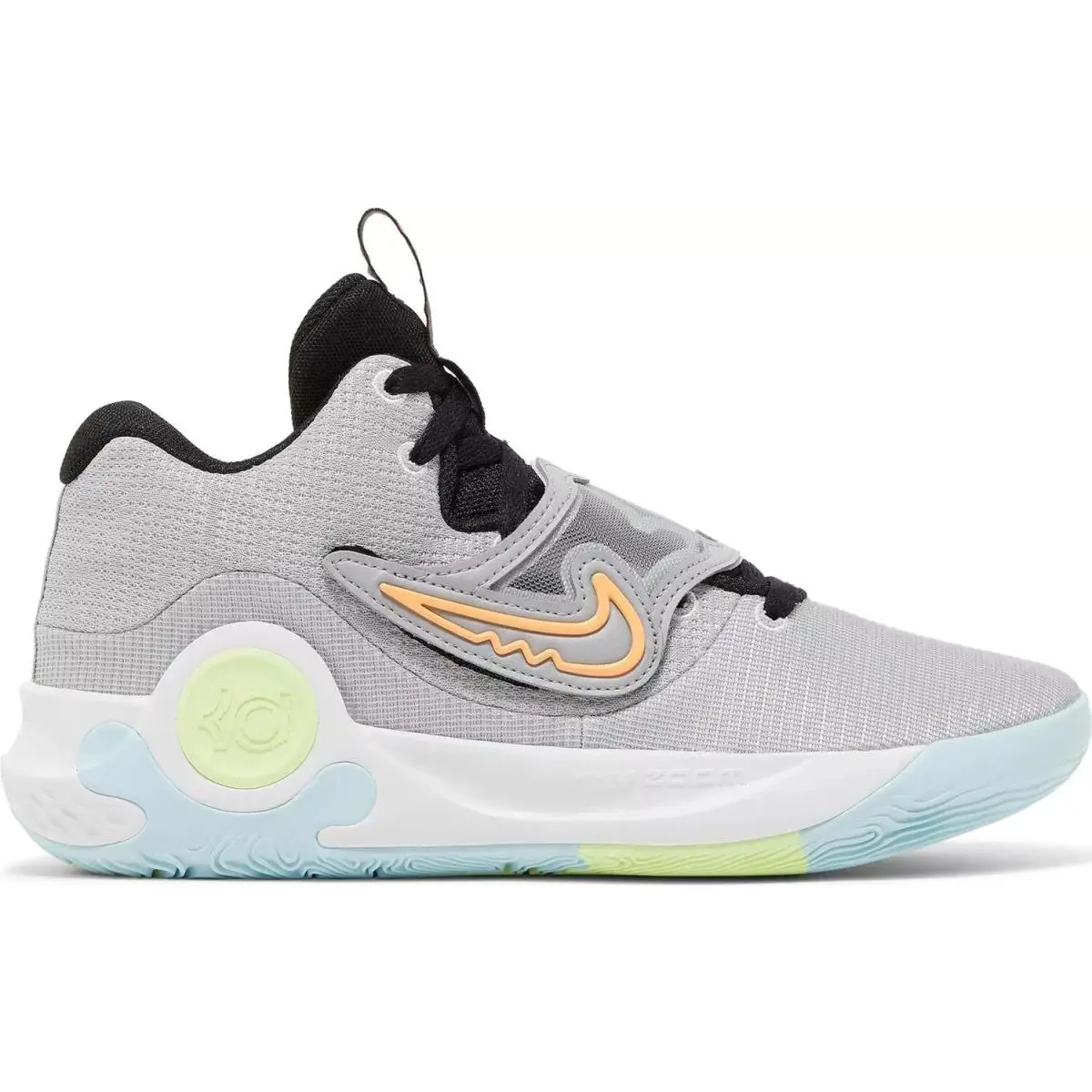 Nike KD Trey 5 X `wolf Grey Barely Volt` Grey/black DD9538-009 Men`s Size 10.5 - Gray