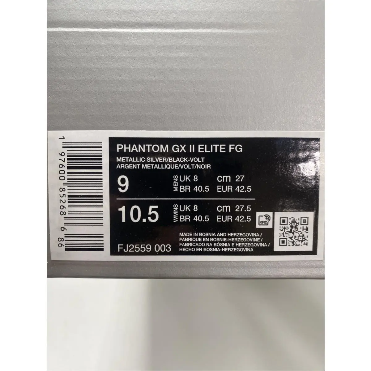 Nike shoes - Nike Phantom GX - Phantom - FJ2559 003 - Metallic Silver/Black-Volt (UPC: 197600852686) 7