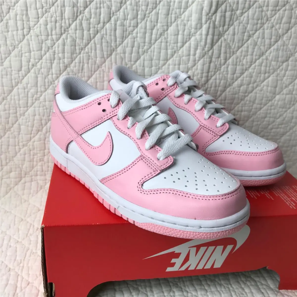 Nike shoes - Nike Dunk Low GS - Dunk Low - white/pink 8