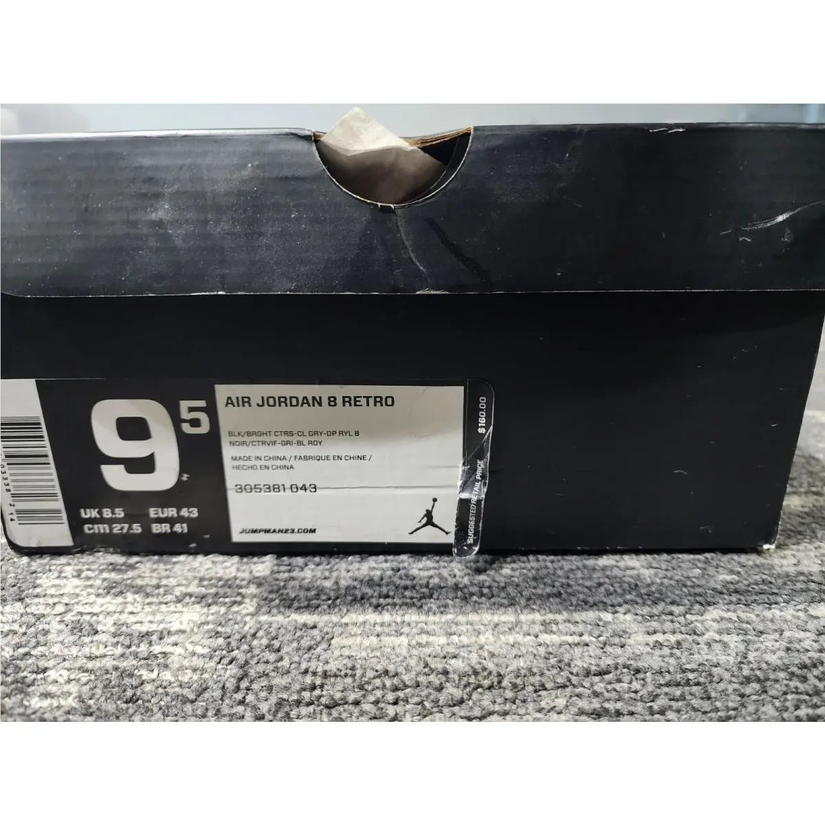 Nike shoes - Air Jordan 8 - Air - 305381-043 - Black (UPC: 0676556033382) 5