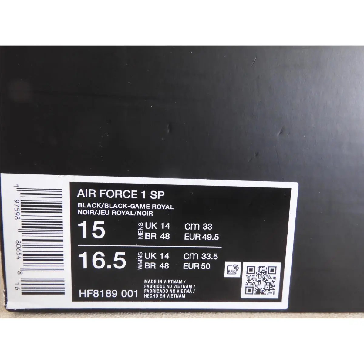 Nike shoes - Nike Air Force 1 Low - HF8189-001 - Black (UPC: 197598806548) 6