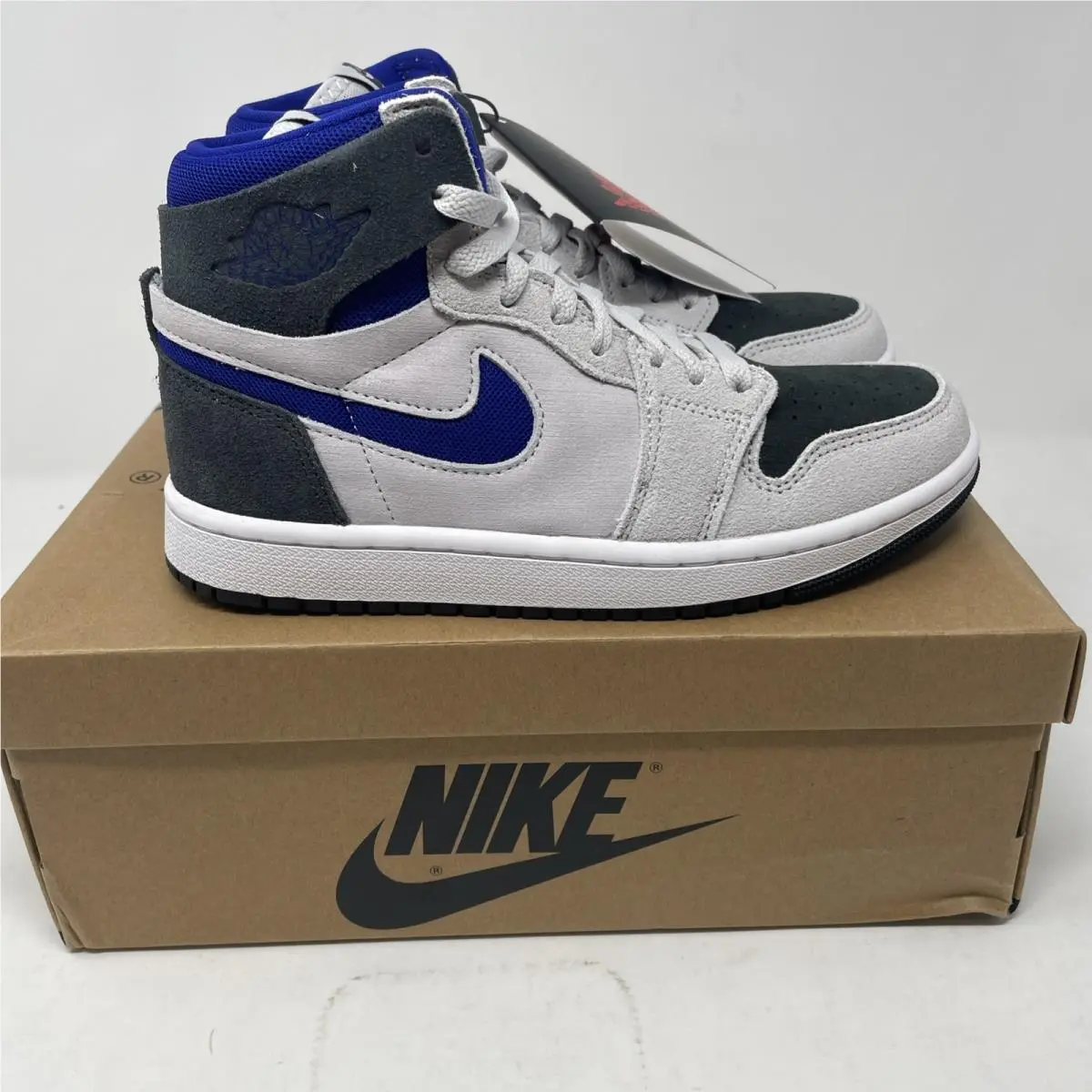 Womens Nike Air Jordan 1 Zoom Cmft 2 Grey Concord DV1305-040 Size 6