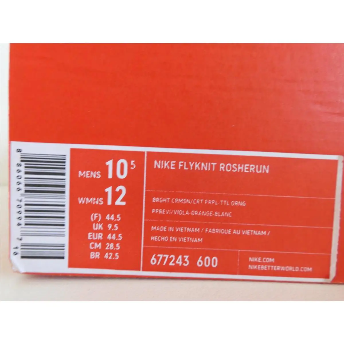 Nike shoes - Nike Flyknit Rosherun - Flyknit Rosherun - Red (UPC: 886066709947) 3