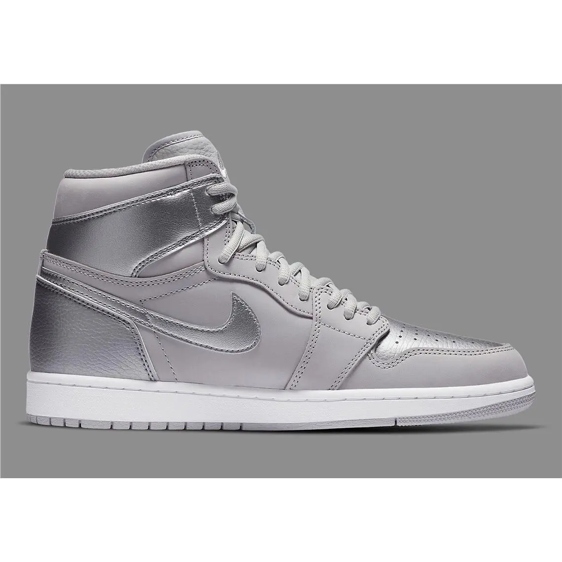 Nike shoes - Air Jordan 1 - Air - Neutral Grey/Metallic Silver 4