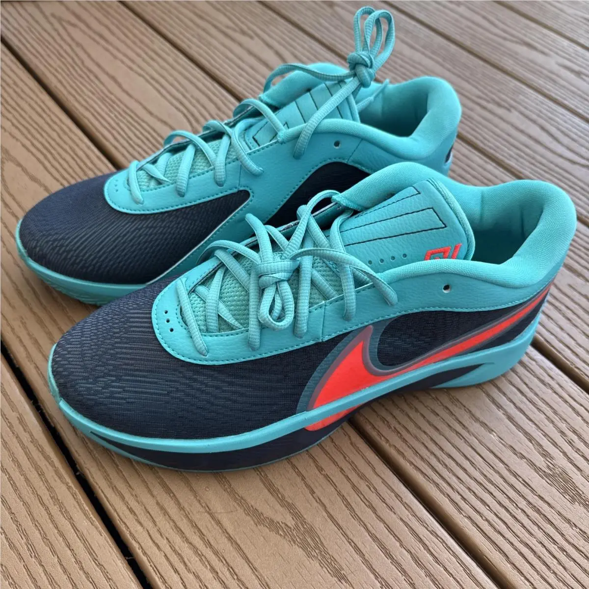 Nike Giannis Freak 6 Cactus Teal Blue Navy Obsidian FJ7792-300 Men`s 9.5