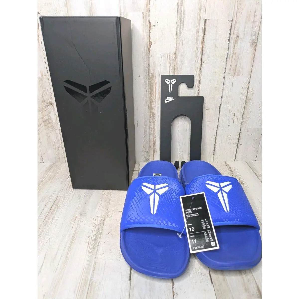 Kobe Bryant Off Court Slide Blue IF2870-400 Men`s 10 by Nike